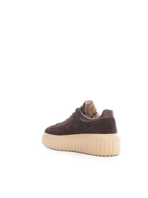 Sneakers H-Stripes in suede Marrone HOGAN | HXW6450FC6T PJQS610